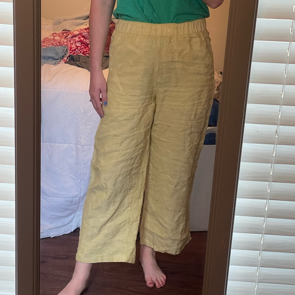 Cynthia Rowley wide leg linen pants